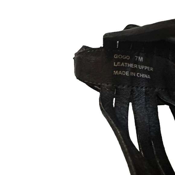 Sam Edelman Dark Brown with Crystal Accents Strappy GoGo Leather Sandals Size 7 - Picture 7 of 9